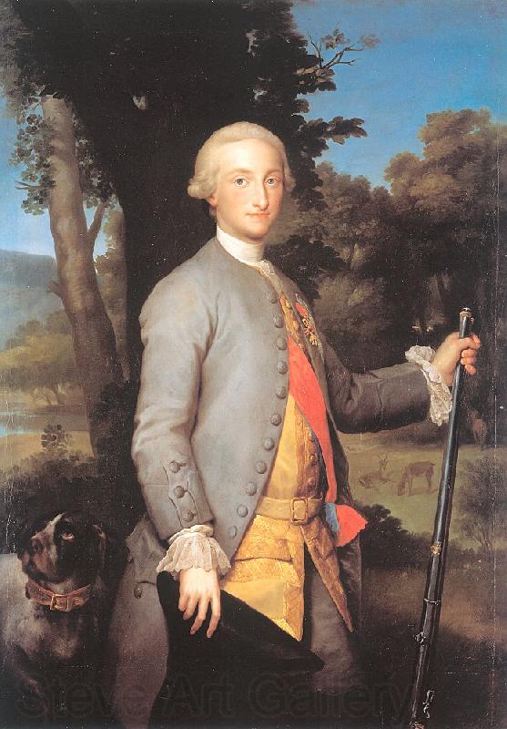 MENGS, Anton Raphael Charles IV as Prince Germany oil painting art